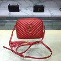 Replica Saint Laurent Lou Medium Camera Bag 520534 red JH08044Yp41