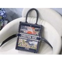 Replica SUN VERTICAL DIOR BOOK TOTE TAROT EMBROIDERED CANVAS BAG M1272Z-1 JH07122tp14