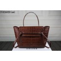 Replica Top 2015 Celine top quality crocodile 3368 dark coffee JH06540kC46