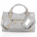 Replica Top Balenciaga Giant City Bag Light gray 084332B JH09490kC46