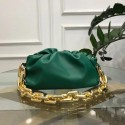 Replica Top Bottega Veneta THE CHAIN POUCH 620230 blackish green JH09136Lo91