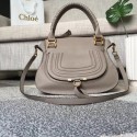 Replica Top Chloe Marcie original Cowhide Tote Bag 166320 grey JH08900kC46