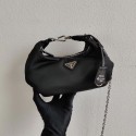 Replica Top Prada Re-Edition 2005 nylon shoulder bag 1BH172 black JH05018Zf62