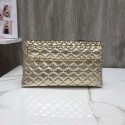 Replica Top VALENTINO leather clutch 0125 gold JH09726Lo91