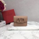 Replica VALENTINO Origianl leather Card Holder 062 pink JH09562pb70