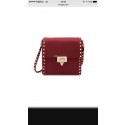 Replica VALENTINO Origianl leather shoulder bag V0182 red JH09625XB19