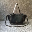 Replica VALENTINO Rockstud medium tote 0972 black JH09741QF99