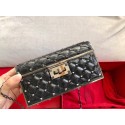 Replica VALENTINO Rockstud quilted leather cross-body bag 0702 black JH09814Yp41