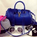 Replica YSL Fringed bag 40992 blue JH08353za44