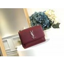 Replica Yves Saint Laurent Original Leatehr mini Shoulder Bag 8004 Wine JH08270Ny84