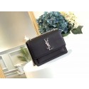 Replica Yves Saint Laurent Original Leatehr Shoulder Bag 8004 black JH08274HV92