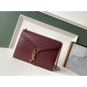 SAINT LAURENT Cassandra leather shoulder bag 532750 Burgundy JH07872dX32