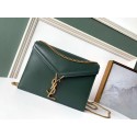 SAINT LAURENT Cassandra leather shoulder bag 532750 Dark Green JH07871Dd98