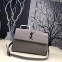 Saint Laurent Classic Monogramme Caviar Leather Shoulder Bag 1802 grey JH08141QQ72