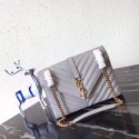 Saint Laurent Classic Monogramme Caviar Leather Shoulder Bag 2824 grey JH08147vp28