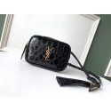 SAINT LAURENT leather shoulder bag 536650 black JH07884aJ41