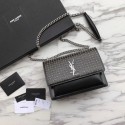 SAINT LAURENT leather shoulder bag Y550228 black JH07958KY38