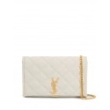 SAINT LAURENT leather shoulder bag Y585031 white JH07794zr86