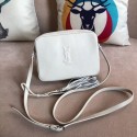 SAINT LAURENT Lou linen camera bag 97641 white JH07942lu18