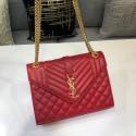 SAINT LAURENT Medium satchel 487206 red JH07898rt58