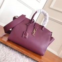 SAINT LAURENT Monogram Cabas small leather tote 3807 Purple JH08111mT16