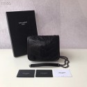 SAINT LAURENT Niki Mini leather shoulder bag 03743 black JH07863cx21