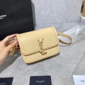 SOLFERINO SMALL SATCHEL IN BOX SAINT LAURENT LEATHER 63430 Beige JH07739Qu69