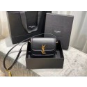 SOLFERINO SMALL SATCHEL IN BOX SAINT LAURENT LEATHER 63430 black JH07742hU34