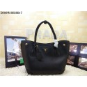 Top 2015 Prada new model shopping bag 5008 black JH05741GK50