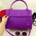 Top 2015 Yves Saint Laurent new model handbag 30430 purple JH08388xs20