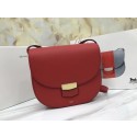 Top Celine Compact Trotteur Cattle leather Shoulder Bag 1269 Cherry JH06148Oq54