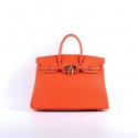 Top Copy 2015 Hermes Birkin 35CM H-35 gold hardware orange JH01846po42