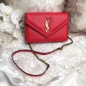 Top Copy Yves Saint Laurent Monogramme Calf leather cross-body bag 2569 red JH08106po42