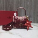 Top Replica VALENTINO Candy quilted leather cross-body bag 0033 red&pink JH09780Qt73