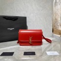 Top SOLFERINO MEDIUM SATCHEL IN BOX SAINT LAURENT LEATHER Y63435 RED JH07745eB82