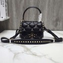 Top VALENTINO Candy quilted leather cross-body bag 0033 black JH09781RL31