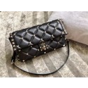 Top VALENTINO Candystud leather cross-body bag 9741 black JH09871GK50