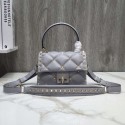 VALENTINO Candy quilted leather cross-body bag 0033 grey JH09779sm27