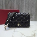 VALENTINO Candy quilted leather cross-body bag 0072 black JH09766AS50