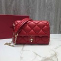 VALENTINO Candy quilted leather cross-body bag 0072 red JH09769BV46