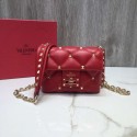 VALENTINO Candy quilted leather cross-body bag 0073 red JH09774wv93