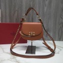 VALENTINO Candy quilted leather cross-body bag V3412 Camel JH09800SB35