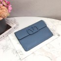 VALENTINO Origianl leather 065 Clutch bag blue JH09574Pu45