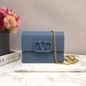 VALENTINO Origianl leather 069 Chain bag blue JH09566MT15