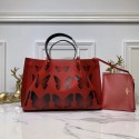 VALENTINO Origianl Leather Bag Butterfly Embossing V0099F Red JH09668rt58