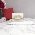 VALENTINO Origianl leather Card Holder 062 white JH09563FA31