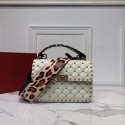 VALENTINO Origianl leather shoulder bag V0122H white JH09543Ti34