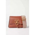 VALENTINO Origianl leather shoulder bag V0888 brown JH09539Vu52