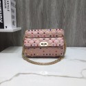 VALENTINO Rockstud small quilted leather shoulder bag A77562 pink JH09736kg81