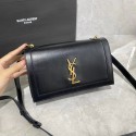 Yves Saint Laurent Calfskin Leather Shoulder Bag Y635627-2 black JH07747YC66